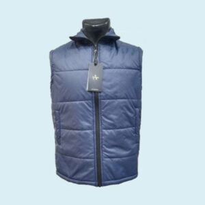 Arrow Quilted Jacket Sleeveless – Blue