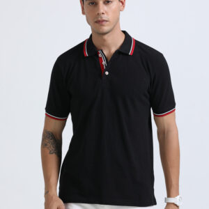 Swiss Military Tipping Polo TSH-4A Black