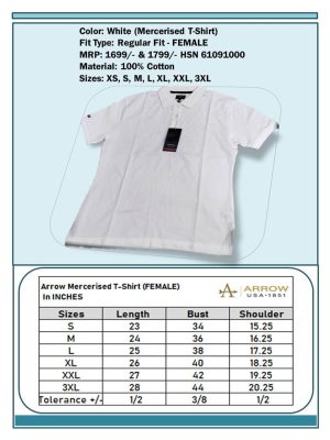 Arrow Mercerized Cotton Polo Women