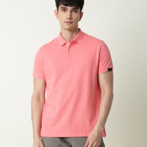 Solid Polo – Men – Peach