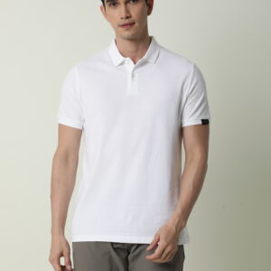 Solid Polo – Men – White