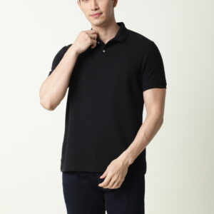 Solid Polo – Men – Black