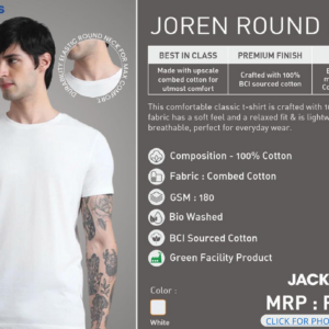 Jack & Jones Joren Crew Neck | White