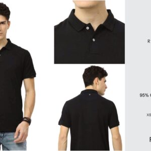 Premium Edition – Collared T-Shirt – Black