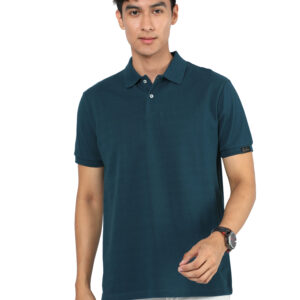 Rare Rabbit Coprus Cotton Polo | Petrol Blue