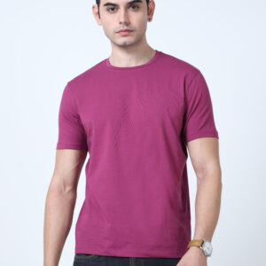 Rare Rabbit Signature Round Neck – Magenta