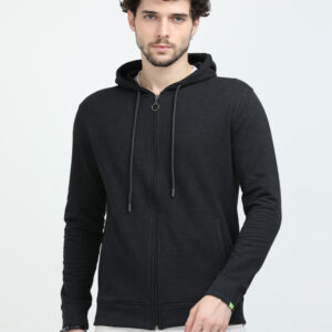 Caslay Hoodies With Zip Charcoal