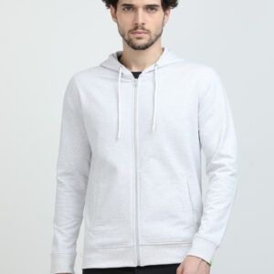 Caslay Hoodies With Zip White