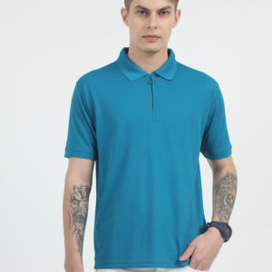 Caslay Quick Dry Polo T-Shirt Azure Blue