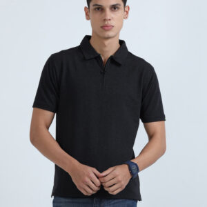 Caslay Sweat Polo Charcoal