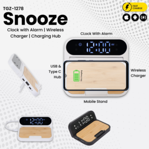 Snooze | Wireless Charger | Charging Hub