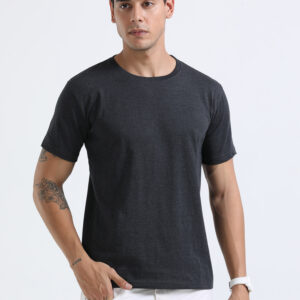 Swiss Military Round Neck TSH-84 Charcoal Melange