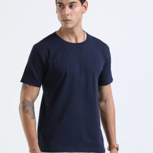 Swiss Military Round Neck TSH-82 Navy Blue