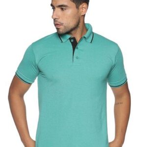 Aqua Green | 220 GSM Tipping Polo