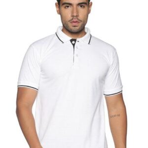 White | 220 GSM Tipping Polo