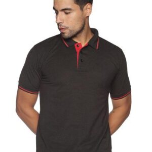 Black | 220 GSM Tipping Polo