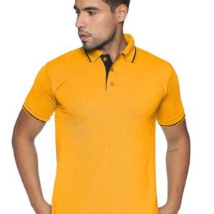 Golden Yellow | 220 GSM Tipping Polo