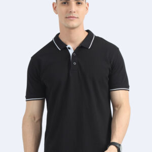 Black | 250 GSM Organic Polo