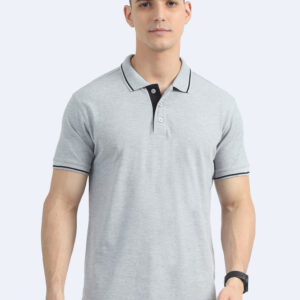 Grey Melange | 250 GSM Organic Polo