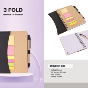 3 Fold NTSR-306 | Premium Notebook