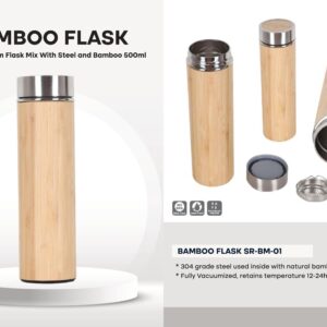 Bamboo Flask | Hot and Cold