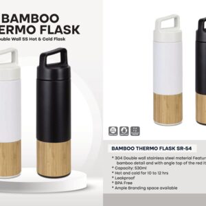 Bamboo Thermos Flask