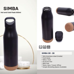 Simba Cork Base Flask