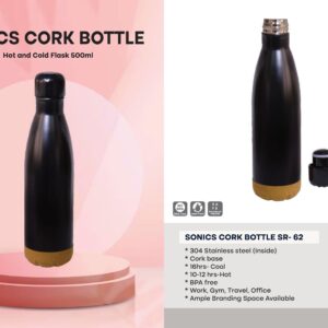 Sonics Cork Base Flask