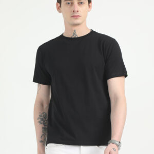 Caslay Organic Crew Neck TShirt | Black