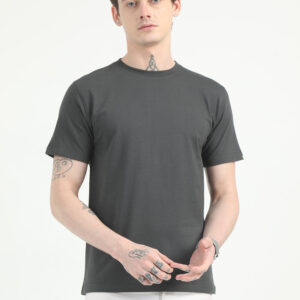 Caslay Organic Crew Neck TShirt | Carbon Grey