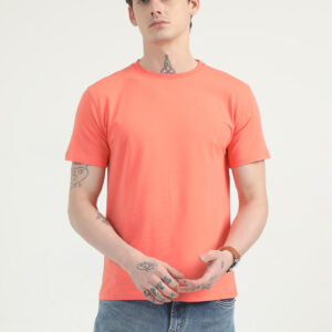 Caslay Organic Crew Neck TShirt | Coral