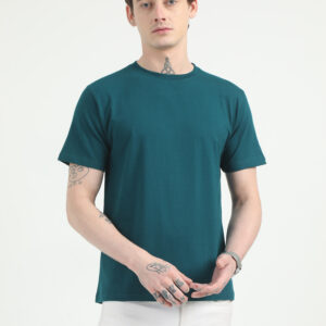 Caslay Organic Crew Neck TShirt | Petrol