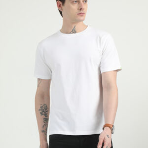 Caslay Organic Crew Neck TShirt | White