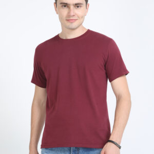 Caslay Sustainable Cotton TShirt | Maroon