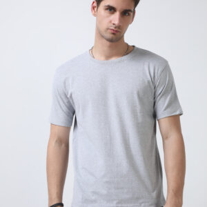 Caslay Sustainable Cotton TShirt | Grey Melange