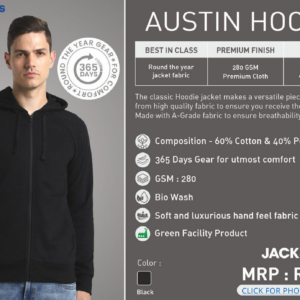 Jack And Jones Austin Hoodie | Black