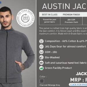 Jack And Jones Austin Jacket | Charcoal Grey Melange