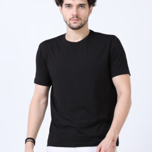 Rare Rabbit Signature Round Neck | Black