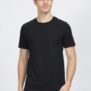 Wrogn Premium Cotton Round Neck Tshirt | Black