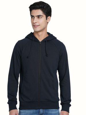 Zipper Hooded Sweatshirt
