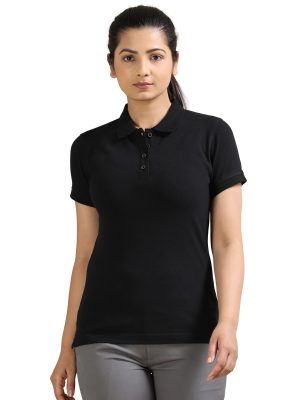 Sustainable Cottton Jacquard Polo – Women