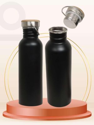 Woody Metal Water Bottle