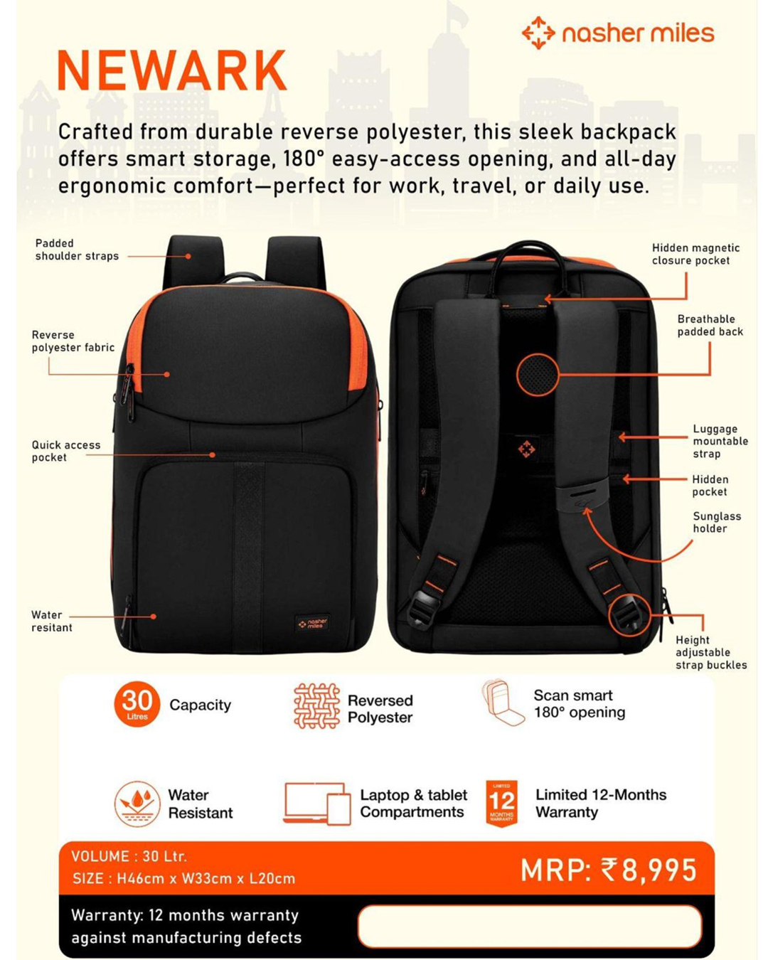 Nasher Miles Newark Backpack