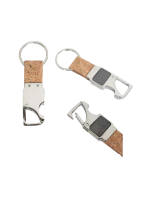 Bottle Opener Corky Metal Keychain