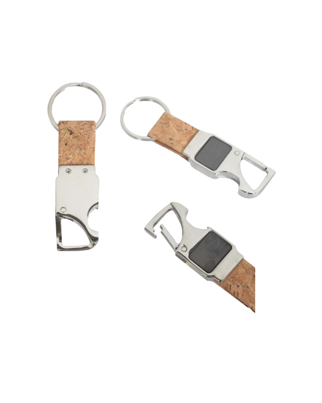 Bottle Opener Corky Metal Keychain