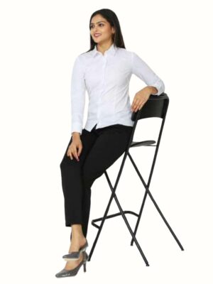 Van Huesen Poly Cotton Women`s Wrinkle Free Shirt