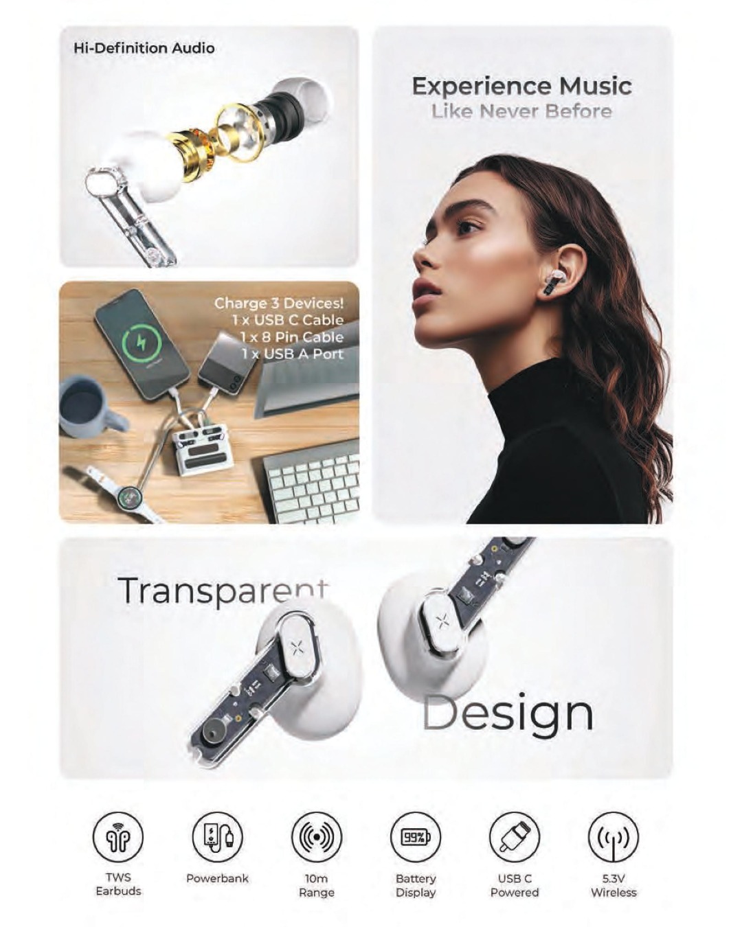 Xech Clearpods Earbuds - Image 2