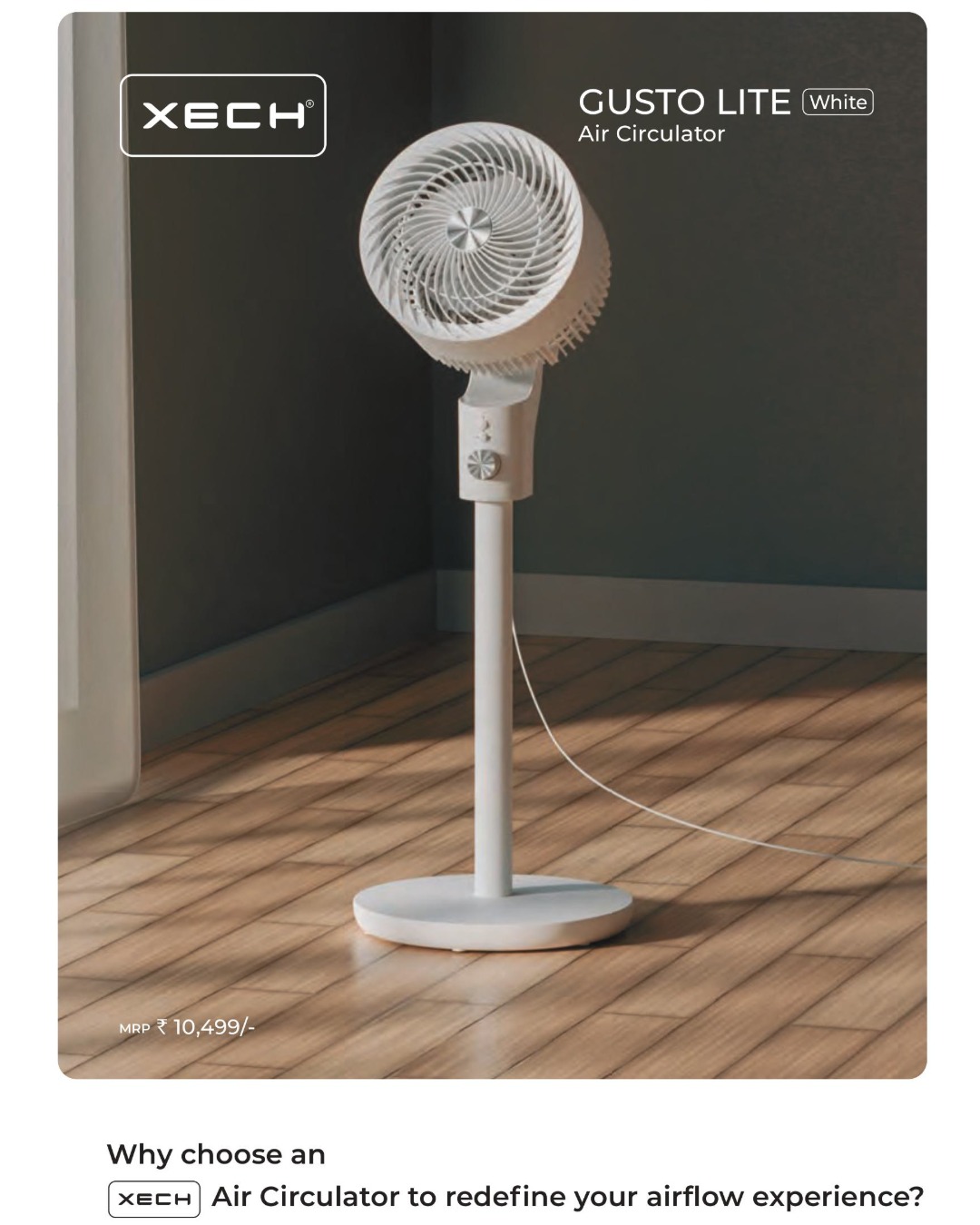 Xech Gusto Lite Air Circulator Fan