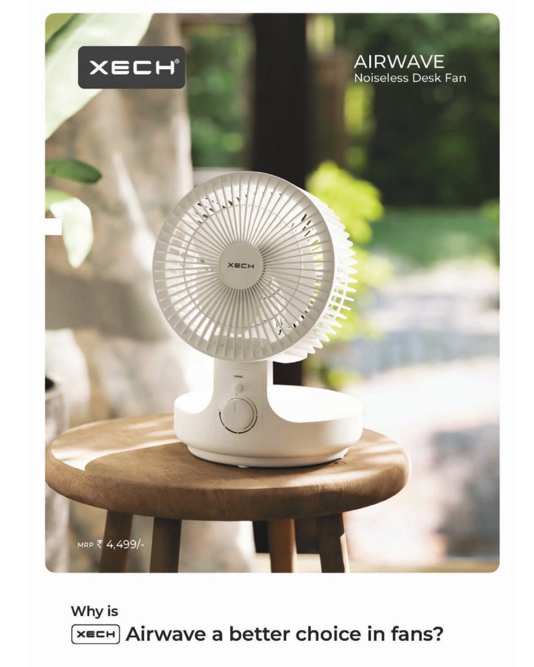 Xech Air Wave Desk Fan
