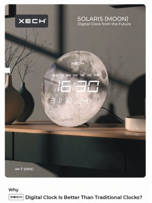 Xech Solaris Moon Digital Clock